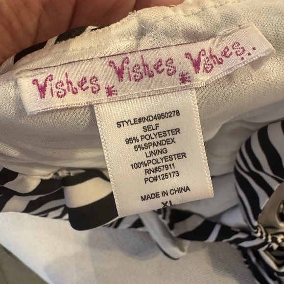 Y2K 2000s Vintage Wishes Black and White Zebra One Shoulder‎ Dress - Picture 2 of 4